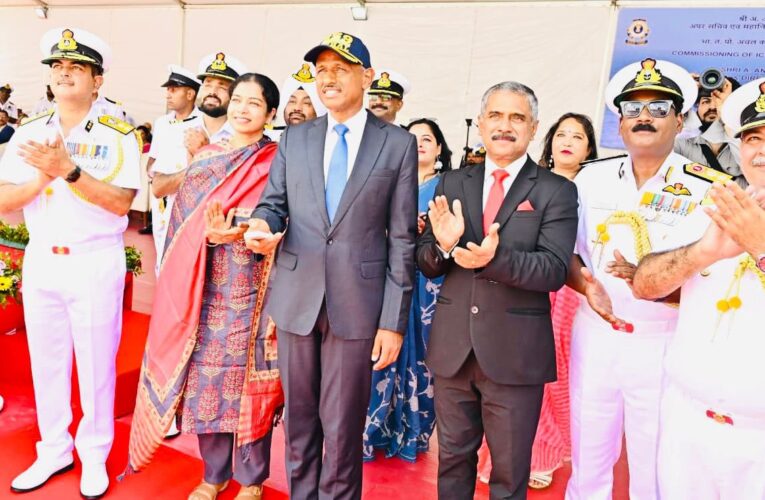 India Coast Guard Commissions New Fast Patrol Vessel Achal in Goa