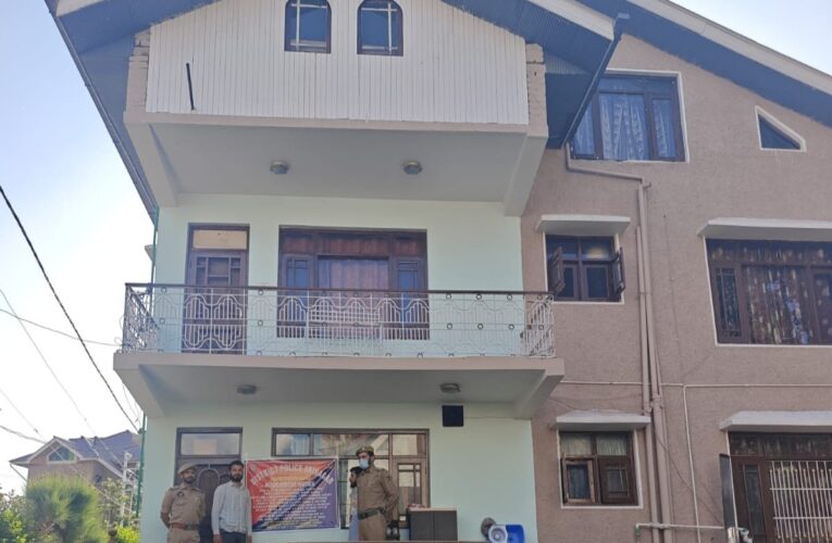 Srinagar Police attach properties worth 3.5 crore belonging to drug peddlers