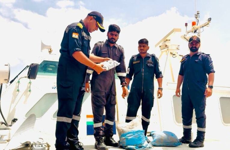 Indian Coast Guard Seizes Narcotics Worth 12 Crore Near Kutch Coast