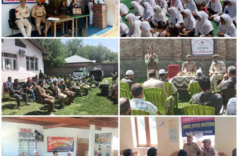 Budgam Police Lead Anti-Drug Awareness and Community Meetings in District-Wide Campaign