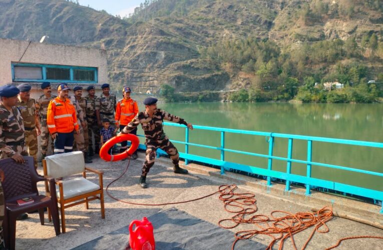CISF and Himachal Pradesh SDRF Conduct Joint Disaster Management Training at Pandoh Dam