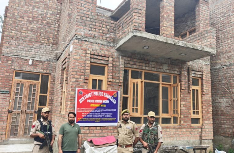 Srinagar Police Attaches 1.2 Crore Property of Drug Peddler Under Nasha Mukt Abhiyan