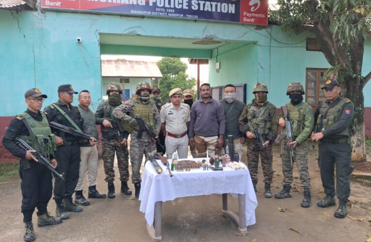 Security forces recover weapons cache in Bishnupur