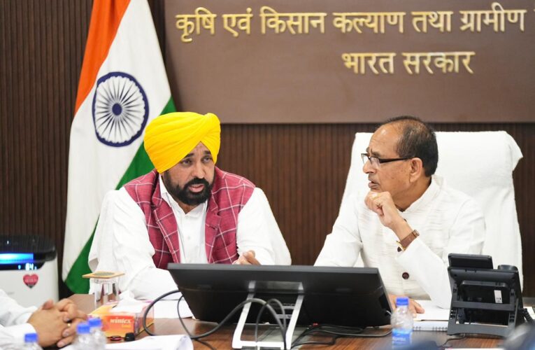 Punjab Chief Minister Bhagwant Mann meets Union Agriculture Minister Shivraj Singh Chouhan to discuss farmer interests and crop diversification