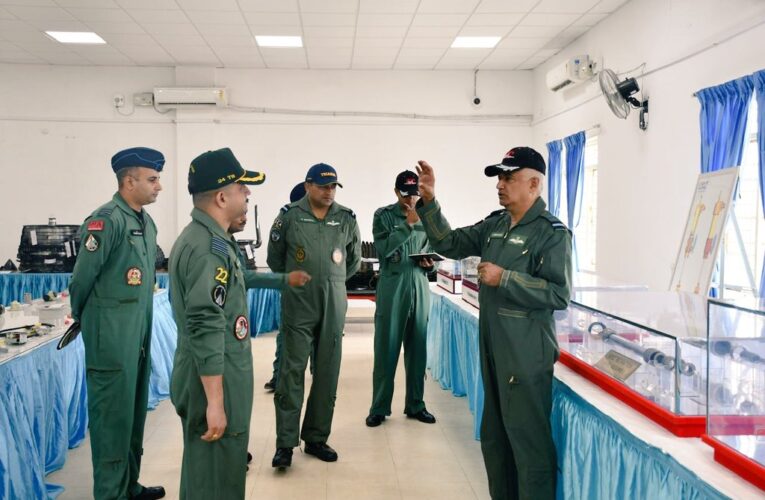 Air Marshal S Shrinivas reviews operational readiness and flies LCA Tejas at Air Force Station Sulur