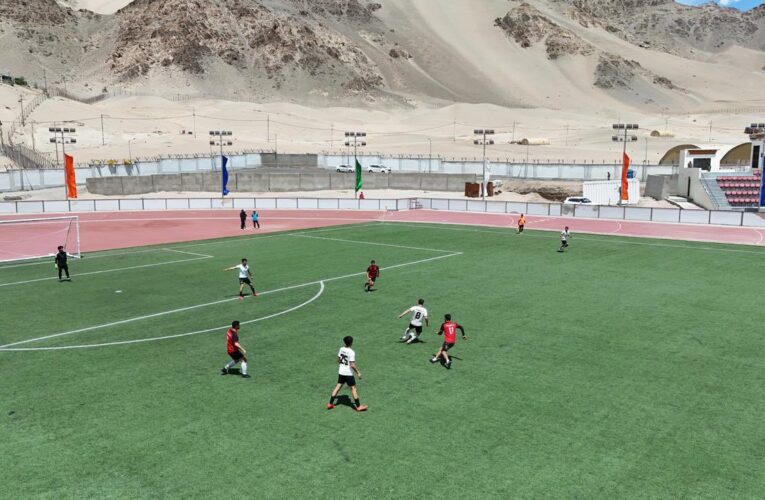 Ladakh LG Vinai Kumar Saxena inaugurates India’s highest football ground and synthetic track in Leh