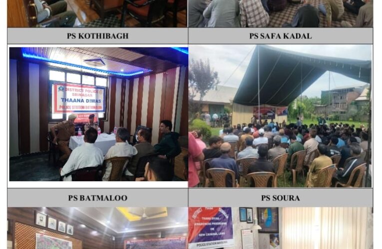 Srinagar Police Holds Public Outreach And Awareness Programs On New Criminal Laws