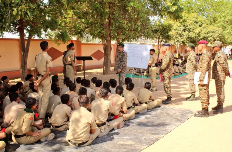 NCC Group Commander Brig P Sashi Visits Training Camp in Bhuj