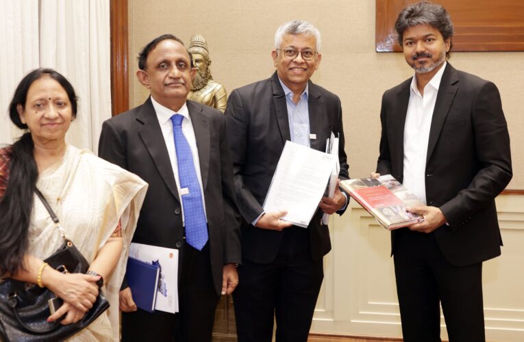 Madras Chamber of Commerce and Industry delegation meets Tamil Nadu Chief Minister Vijay to discuss industrial growth