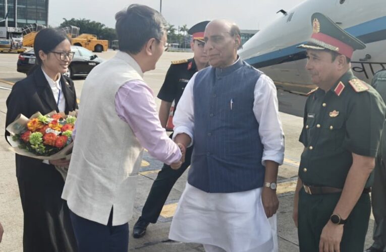 Rajnath Singh arrives in Hanoi to strengthen India and Vietnam defense ties