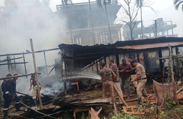 Indian Army Firefighters Control LPG Explosion Blaze in Guwahati