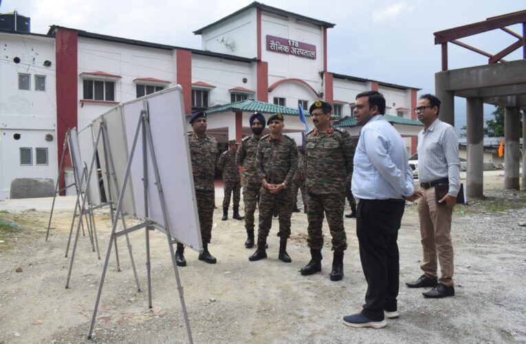 Lieutenant General CG Muralidharan reviews upcoming military hospital project in Gangtok