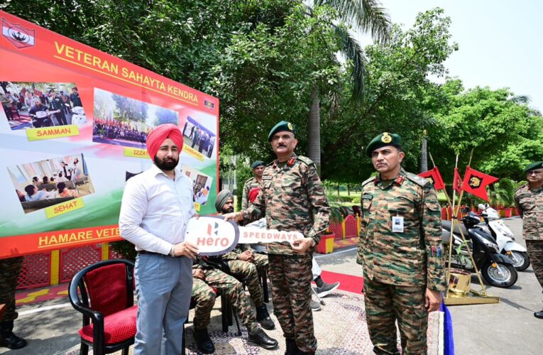 Indian Army distributes mobility scooters to specially abled veterans and serving personnel