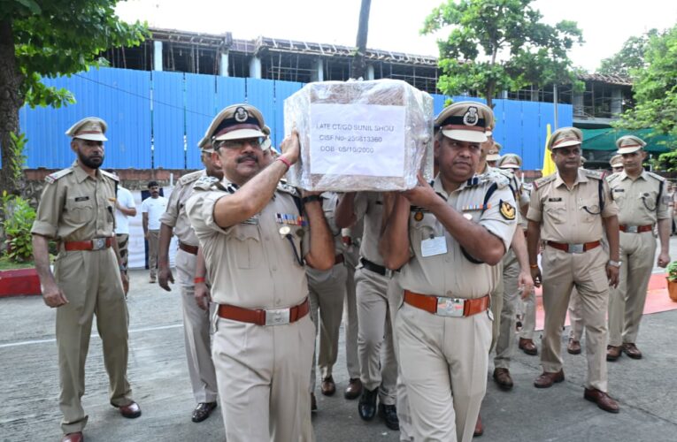 CISF pays tribute to braveheart Sunil Shou after supreme sacrifice in line of duty