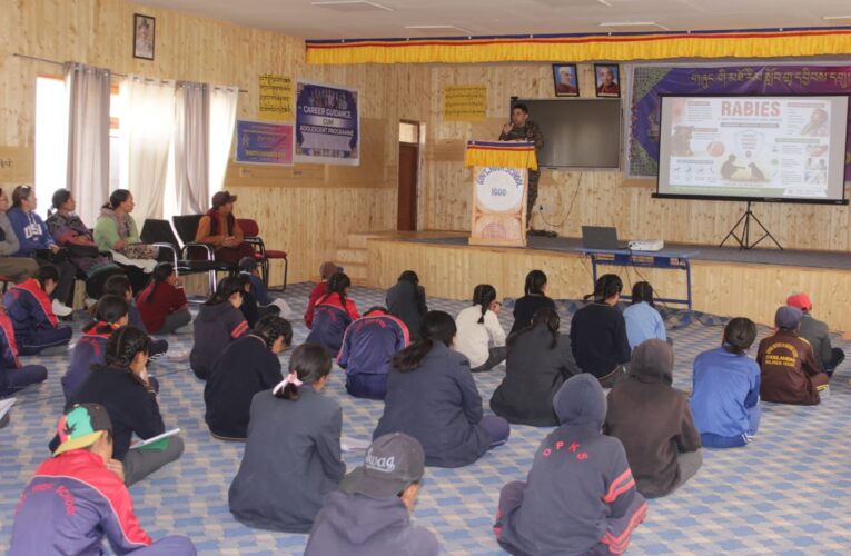 Indian Army hosts rabies awareness lecture for school students in LadakhL