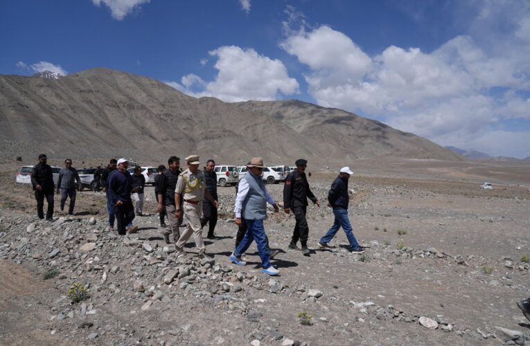 Vinai Kumar Saxena launches 800 acre land restoration project in Ladakh