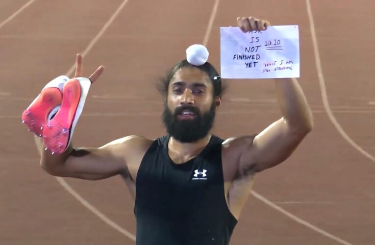 Gurindervir Singh sets new 100m national record at Federation Cup