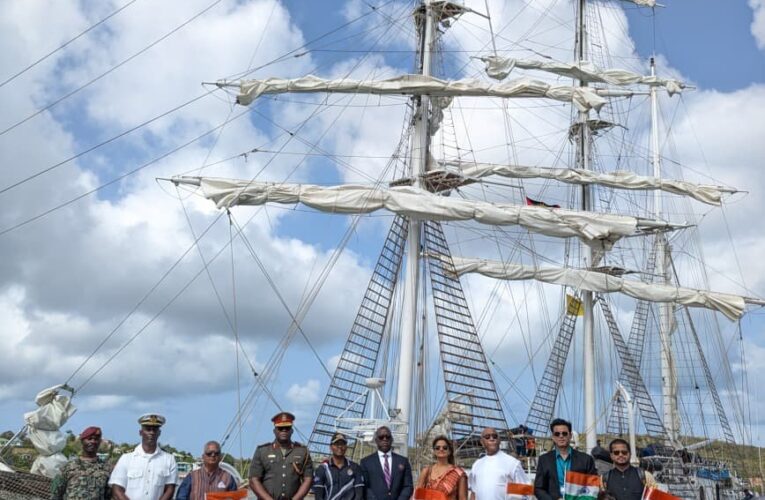 INS Sudarshini reaches Antigua completing historic trans Atlantic voyage for Lokayan 26