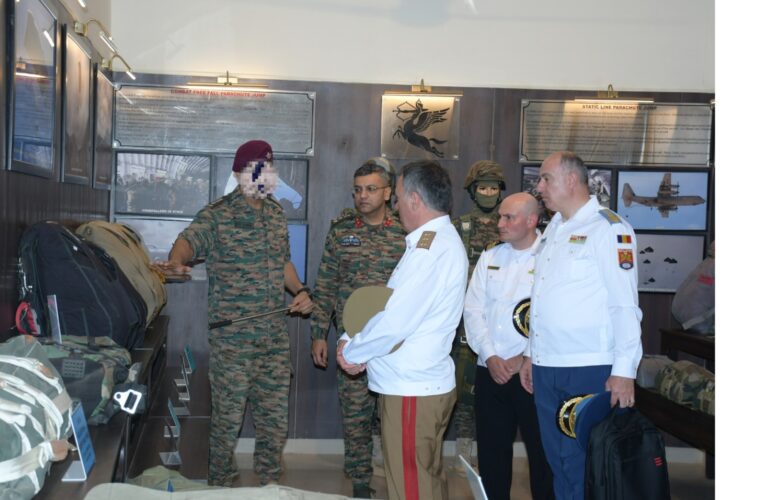Indian Army Shatrujeet Brigade hosts Romanian armed forces delegation to strengthen defense ties