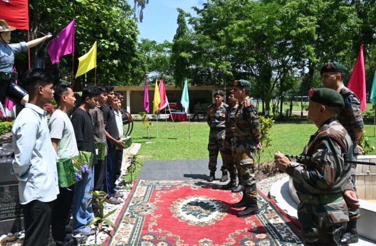 Assam Rifles honors newly selected Agniveer candidates following pre recruitment training at Lokra