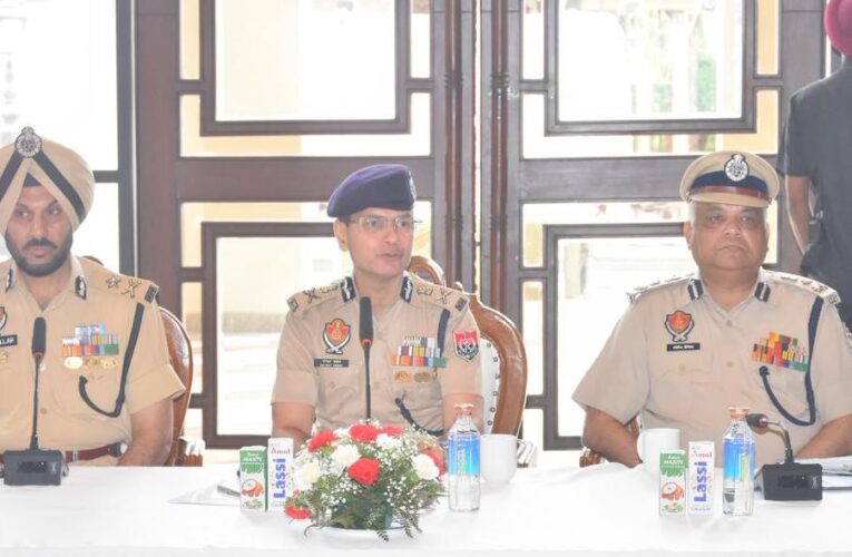 DGP Punjab Gaurav Yadav visits Amritsar to review law and order and launch e-challan system​