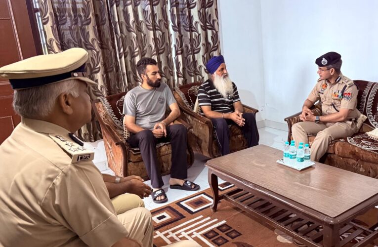 Punjab DGP Gaurav Yadav visits family of martyr ASI Joga Singh in Batala
