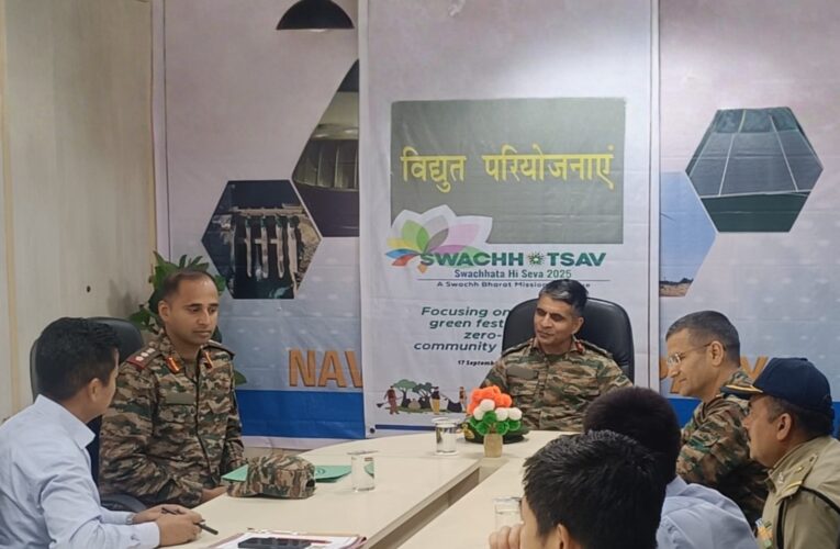 Indian Army Dao Division commander reviews infrastructure and border security in Arunachal Pradesh