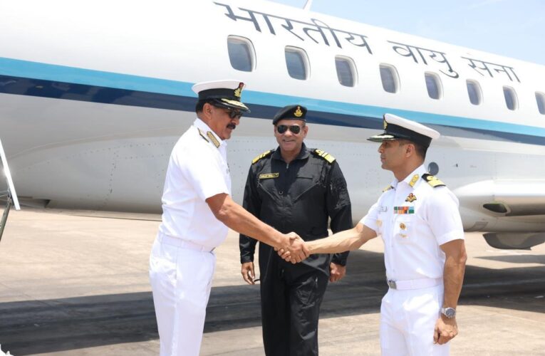 CNS Admiral Dinesh K Tripathi Reviews Operational Readiness at Eastern Naval Command