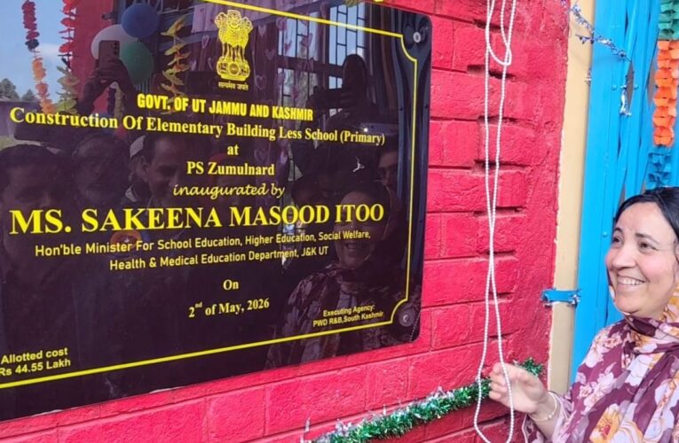 Education and Infrastructure Projects Launched by Sakeena Itoo in Kulgam