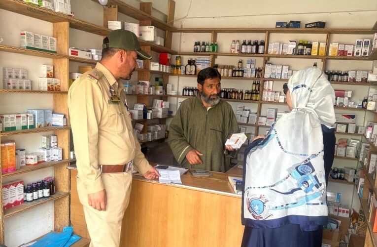Eight Medical Shops Sealed in Ganderbal During Anti-Drug Inspection Drive
