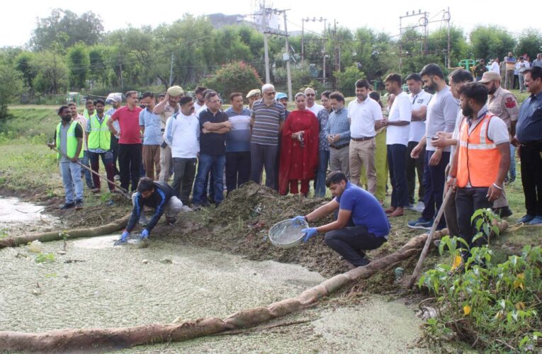 Jammu Municipal Corporation Launches Intensive Pond Restoration Drive at Bantalab