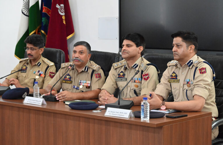 DIG Shiv Kumar Sharma reviews security and training preparedness at SKPA Udhampur