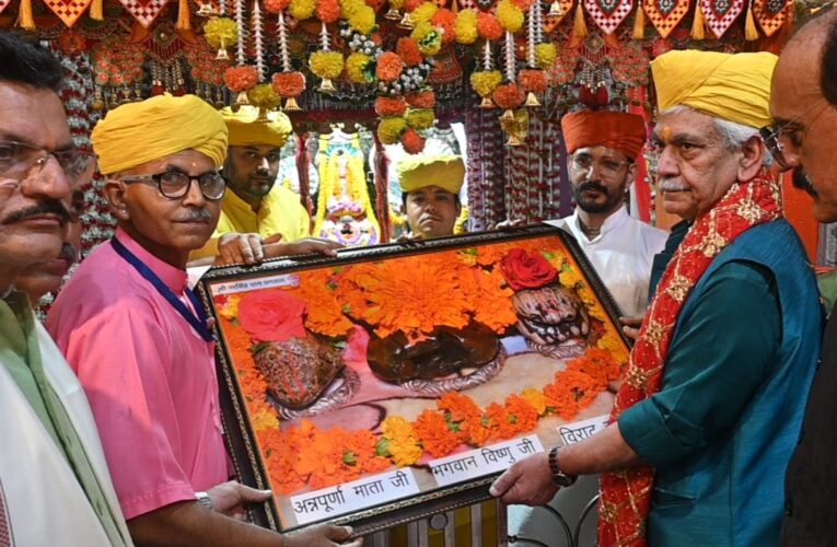Manoj Sinha Inaugurates Sanskrit Gurukul and Wellness Facilities in Ghagwal