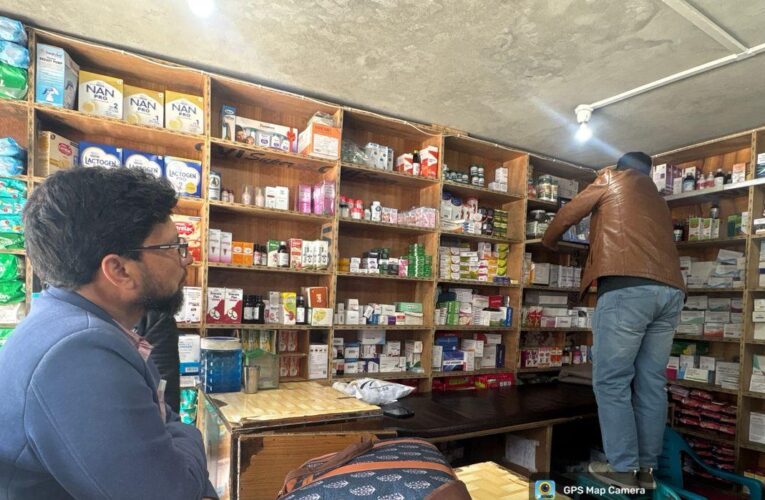 Two Medical Shops Shut in Ganderbal as Drug Control Conducts Inspection Drive in Sonamarg Kullan Areas