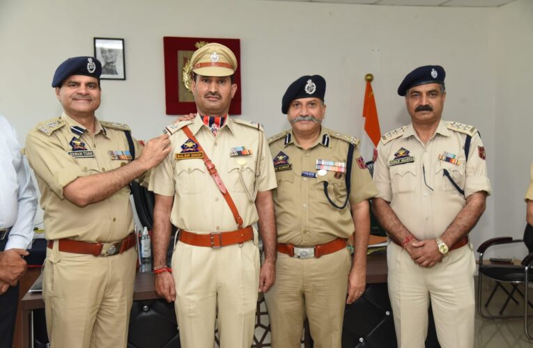 Promoted Officers Decorated During Piping Ceremony at SKPA Udhampur