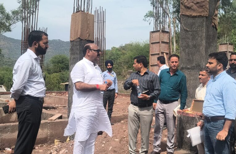 Deputy CM Surinder Choudhary inspects Nowshera projects