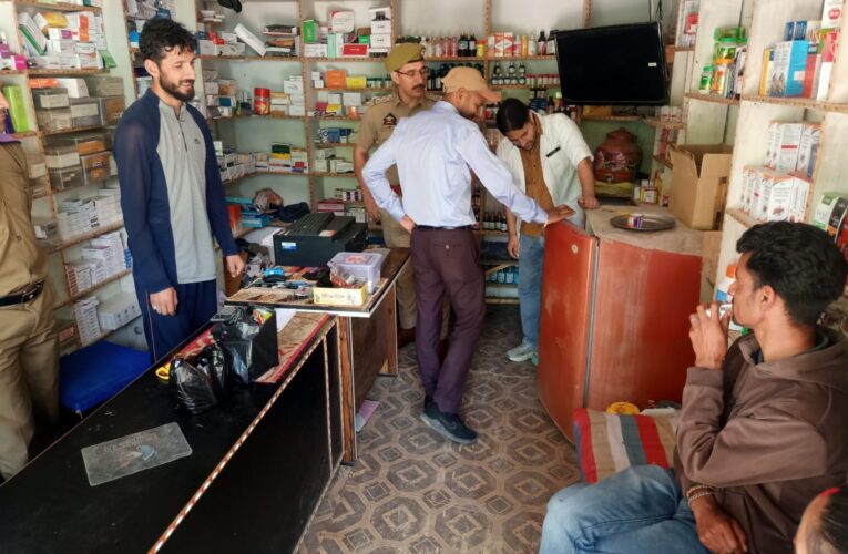 Doda police launch major inspection drive of medical shops across district