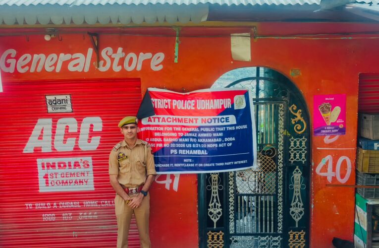 Property Worth 71 Lakh Owned by Drug Peddler Attached by Udhampur Police