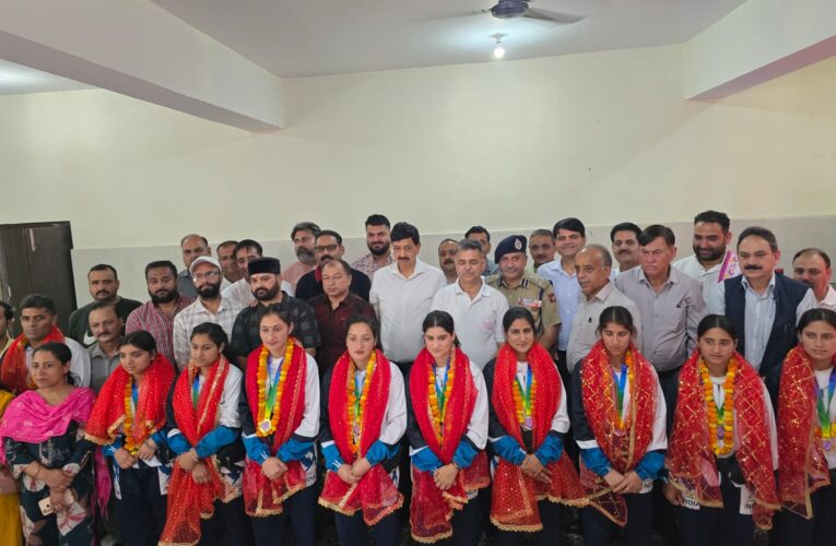 Udhampur girls honored by civil society after winning international karate medals