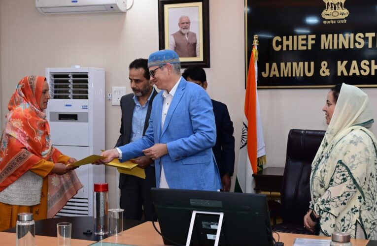 Chief Minister Omar Abdullah distributes regularisation orders to school education workers
