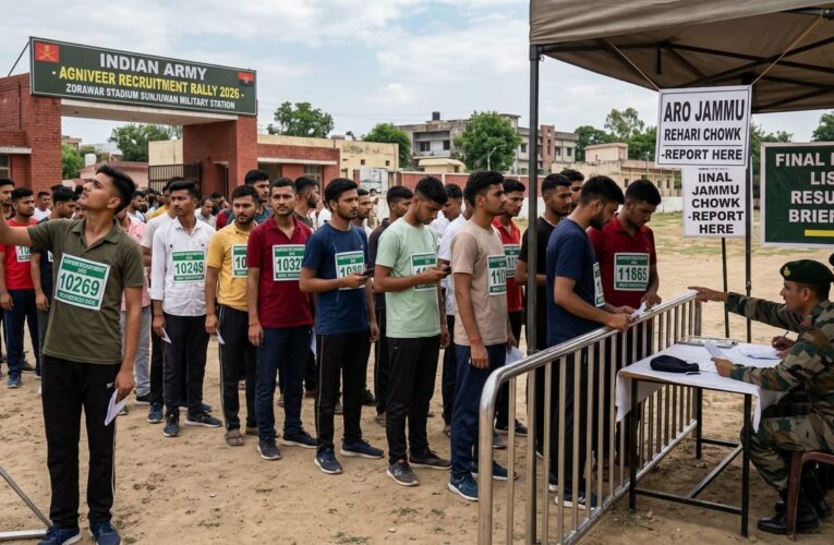 Army Agniveer recruitment rally final merit list released for Jammu region