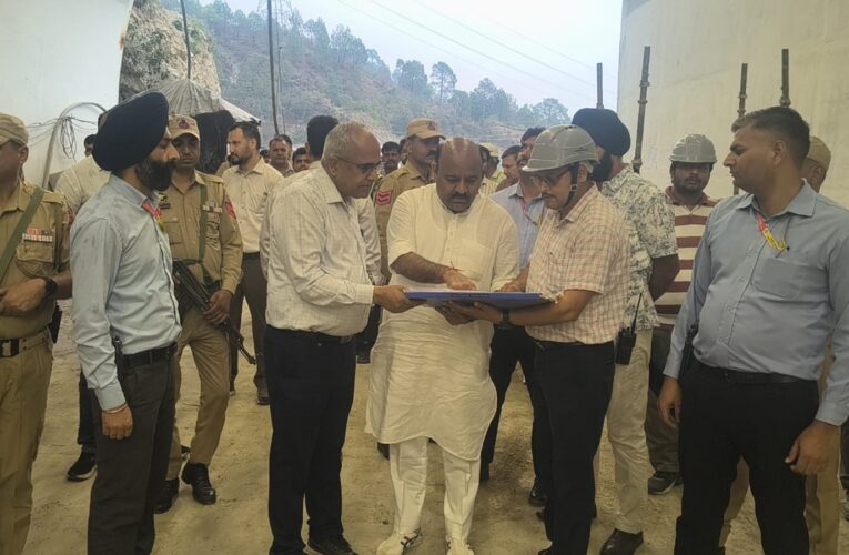 Deputy Chief Minister Surinder Choudhary Inspects Sungal Tunnel Project at Kalidhar