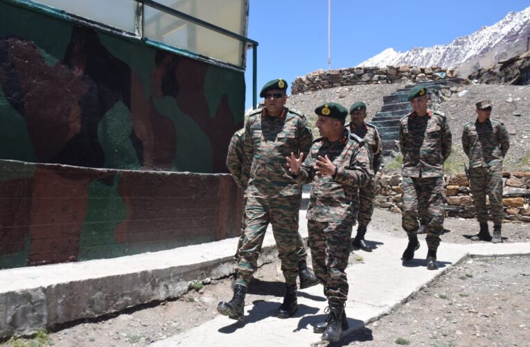 Lt Gen Anindya Sengupta GOC in C Central Command reviews operational preparedness along frontier
