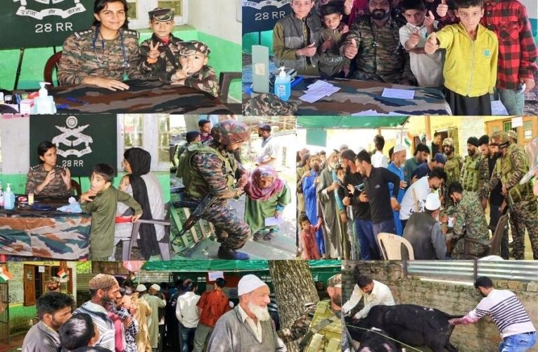 Indian Army organises medical, veterinary camp in remote Lolab village amid Eid-ul-Adha festivities