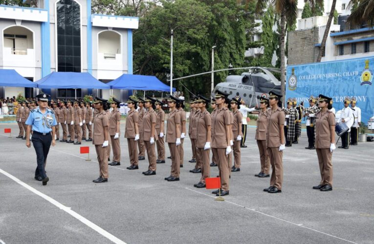 Military Nursing Service Commissions Forty Cadets at Bangalore Command Hospital
