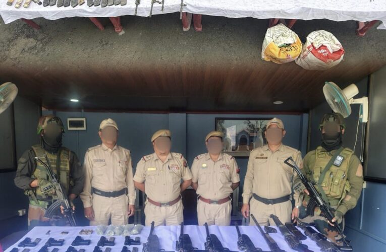 Assam Rifles and police recover large cache of weapons in Manipur