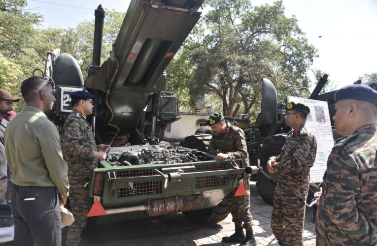 Major General P Naruka Commander BWG Reviews Maintenance and Indigenisation at 506 Army Base Workshop