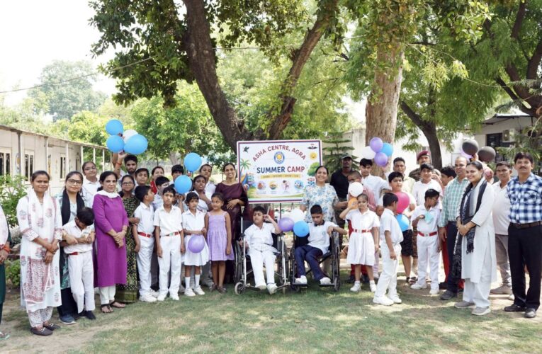 Shatrujeet Brigade organizes summer camp for special children at Asha School Agra