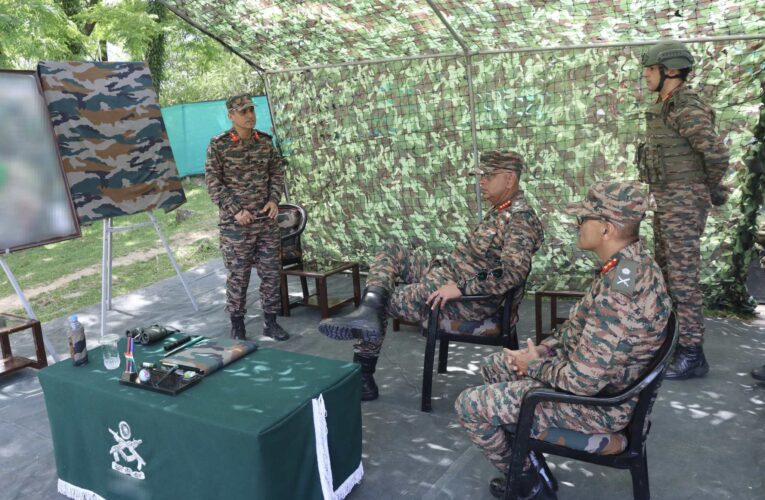 Indian Army White Knight Corps reviews operational readiness and security along Line of Control in Poonch