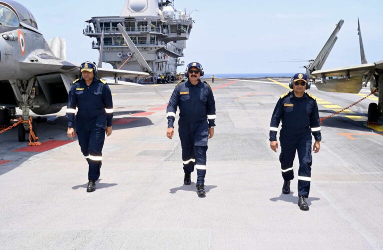 Navy Chief Admiral Dinesh K Tripathi reviews operational readiness in Mumbai